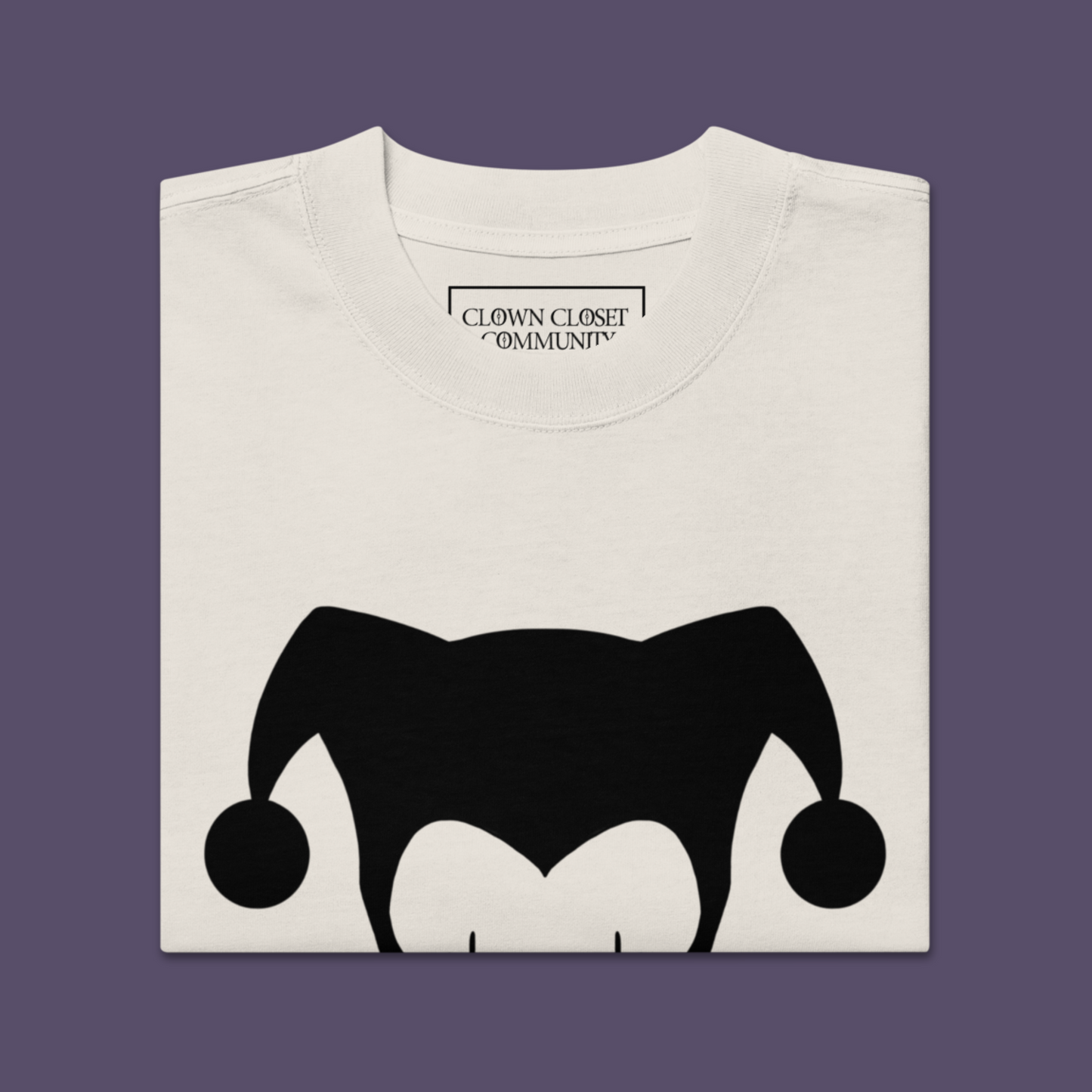 CCC Off White Oversized faded Emblem Tee