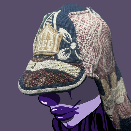 Doll knit jester cap