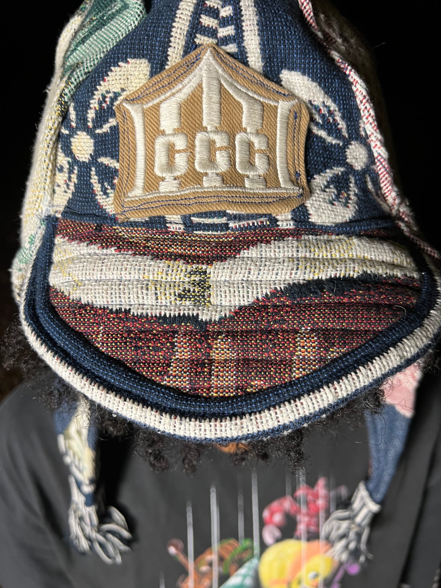 Doll knit jester cap