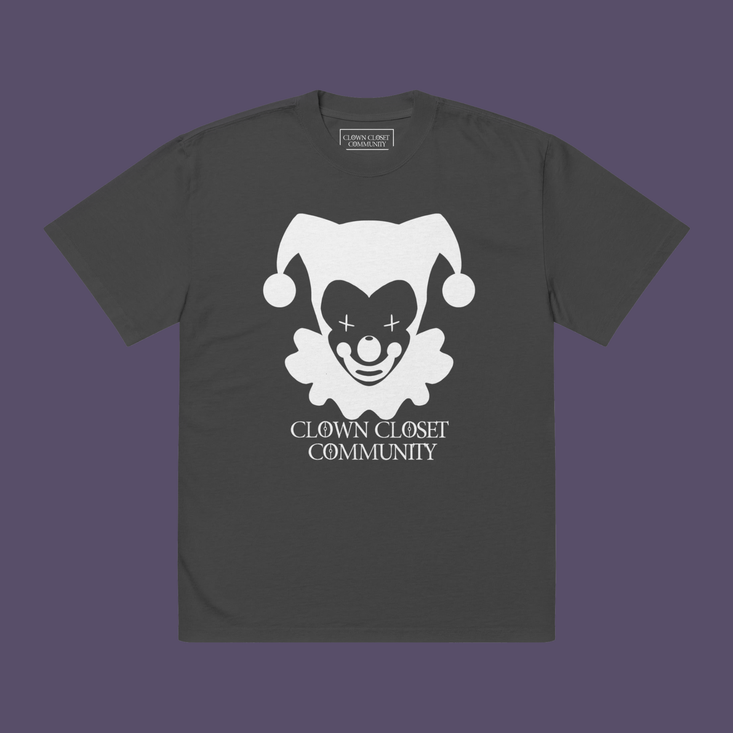 CCC Black Oversized faded Emblem Tee