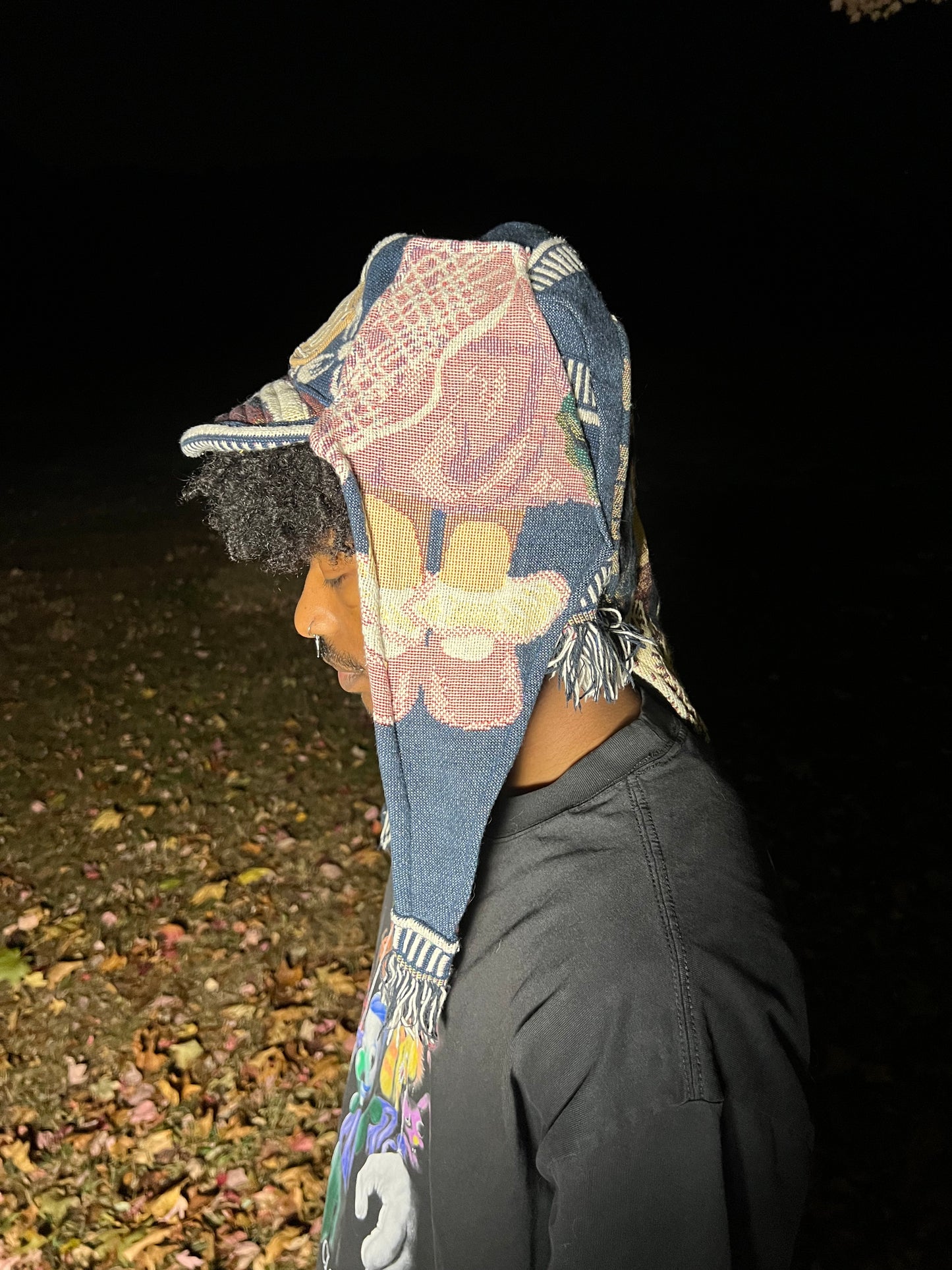 Doll knit jester cap