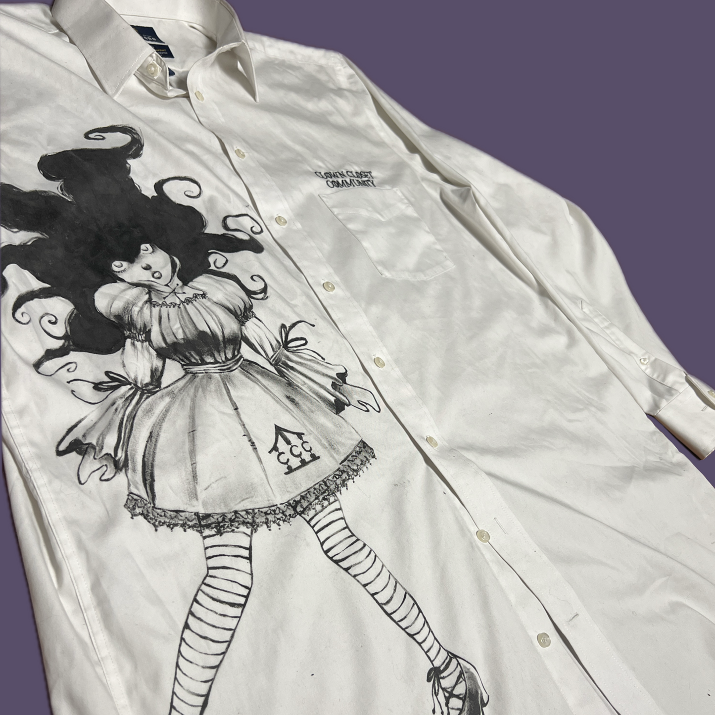 Abandoned doll button up