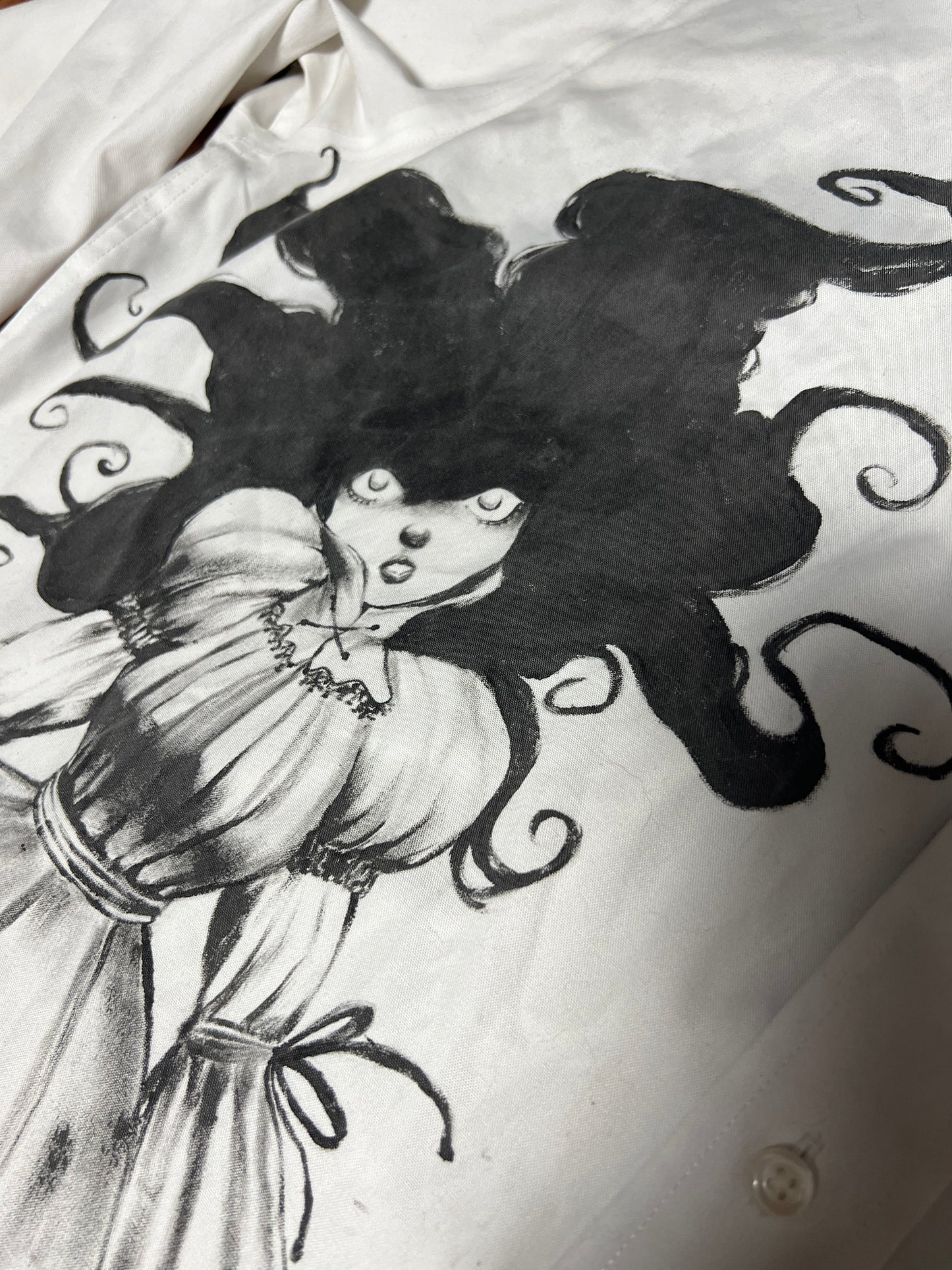 Abandoned doll button up