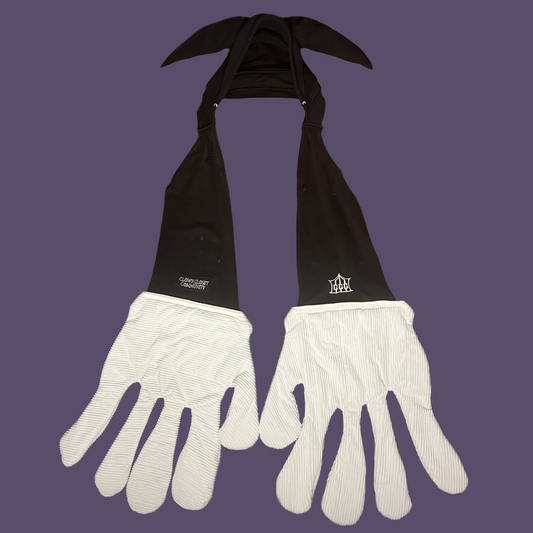 Hand held hooded scarf