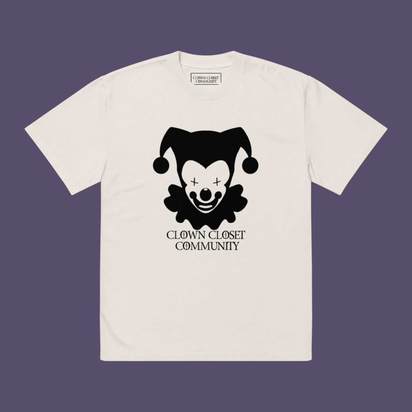 CCC Off White Oversized faded Emblem Tee