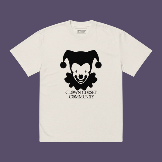 CCC Off White Oversized faded Emblem Tee