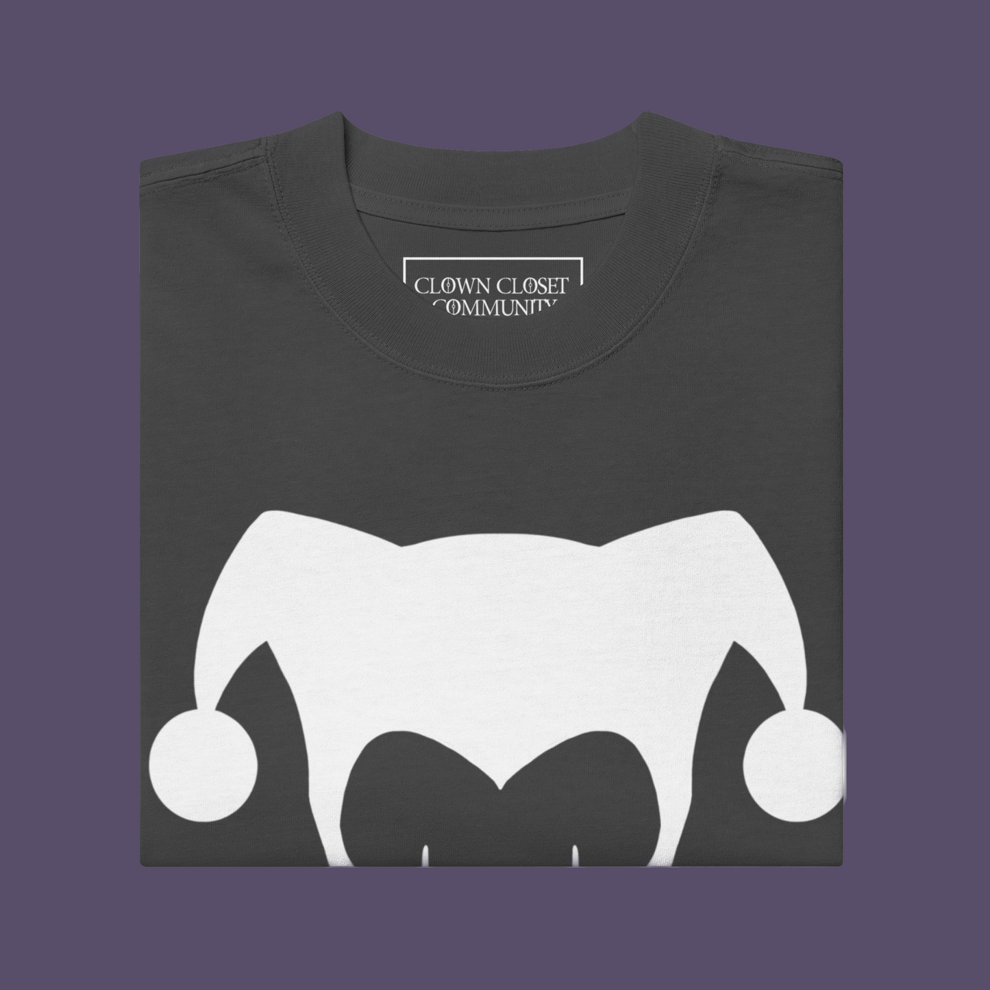 CCC Black Oversized faded Emblem Tee