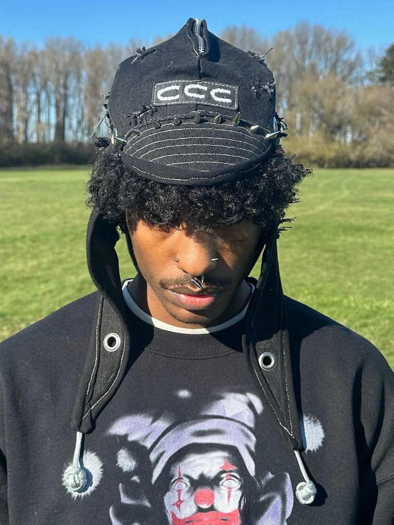 Distressed Jean Jester cap