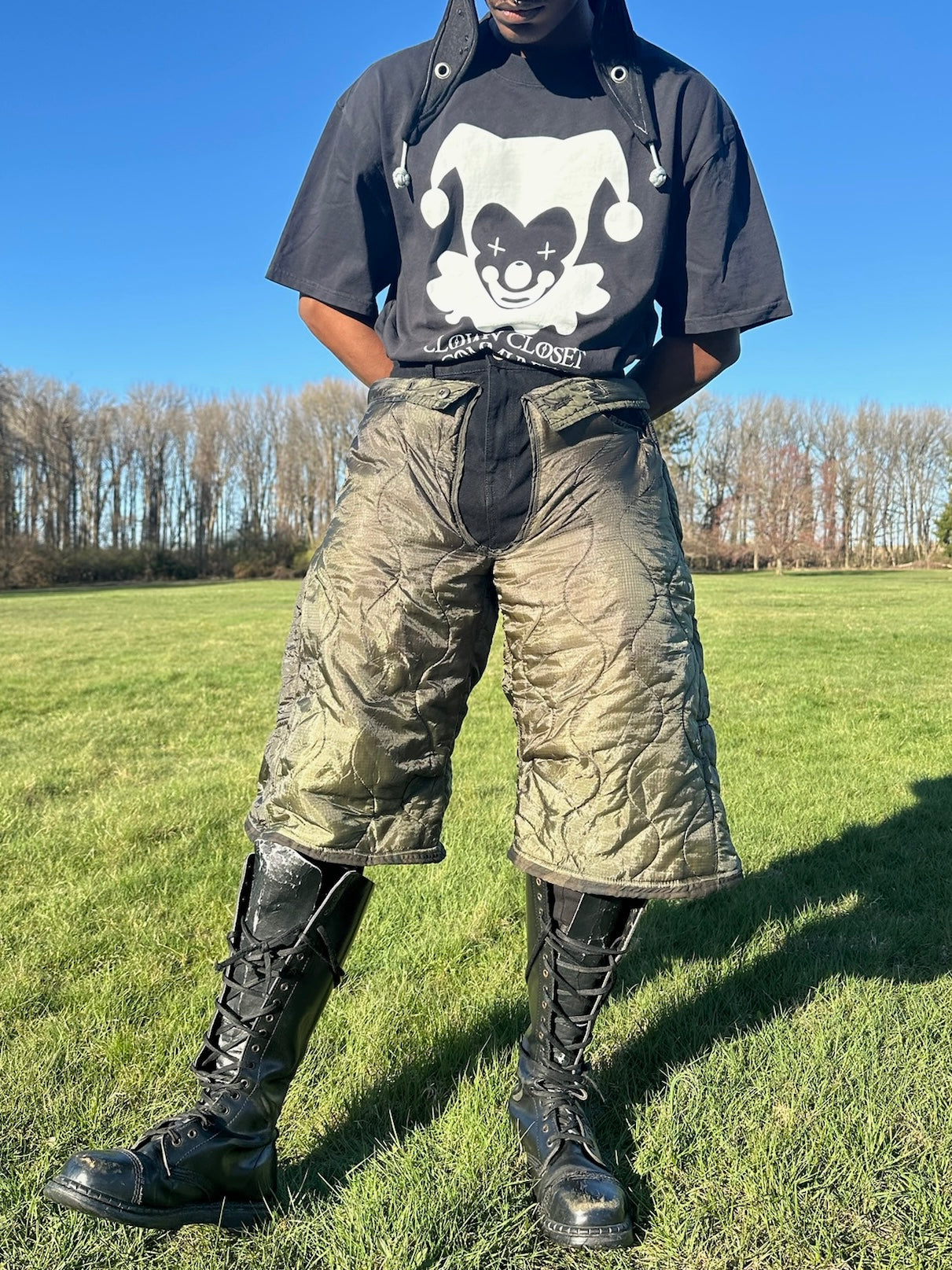 Custom:  Balloon infantry shorts “night shade”