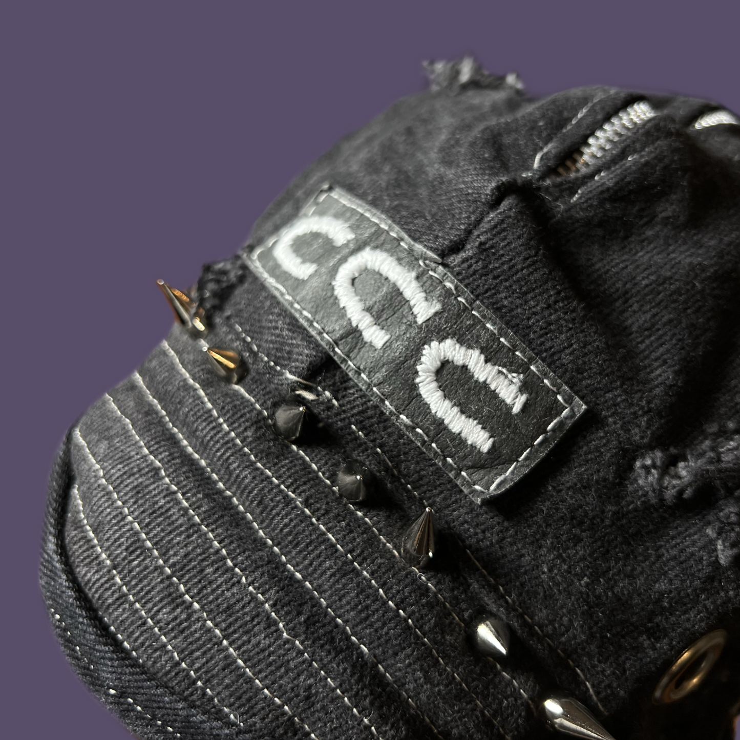 Distressed Jean Jester cap